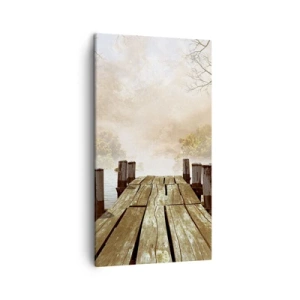 Lærredstryk - Billede på lærred - Efterårets blide tristhed - 45x80 cm