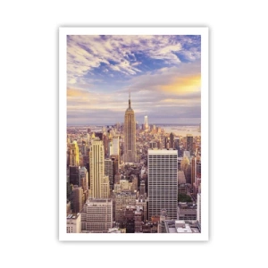 Plakat - Ræk ud efter skyerne selv - 70x100 cm