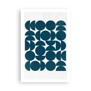 Plakat - Cirkler og halvcirkler - 61x91 cm
