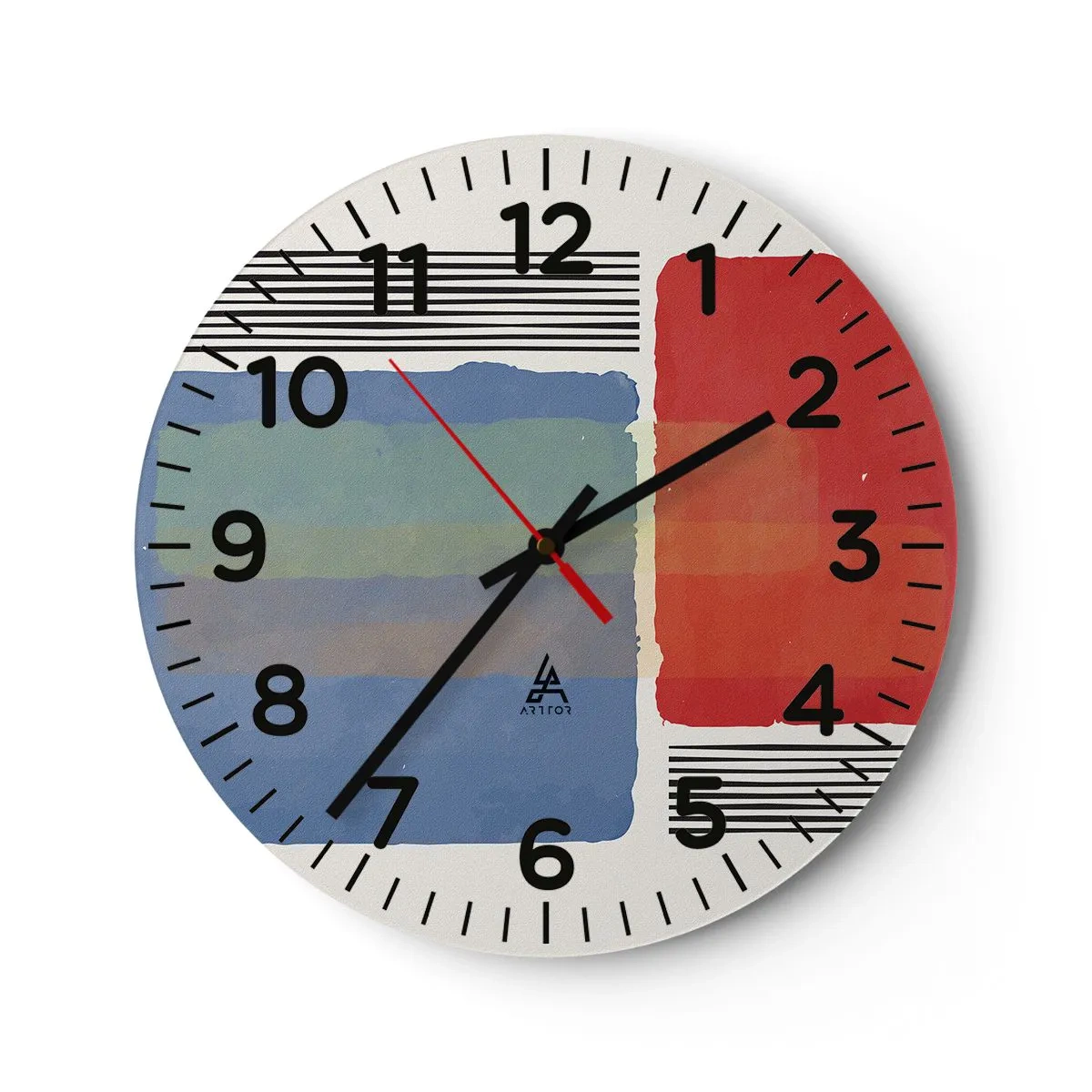 Vægur, Uret - Geometriens ånd og bogstav - 30x30 cm