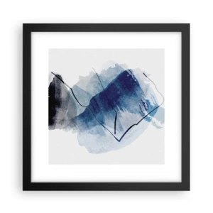 Plakat i sort ramme - Isbjerg - 30x30 cm