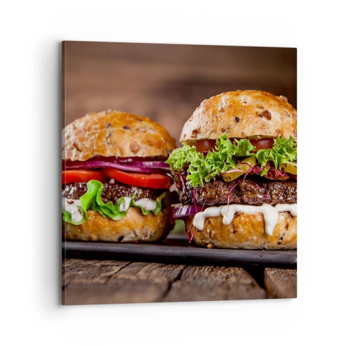 Lærredstryk - Billede på lærred - American dream - 70x70 cm