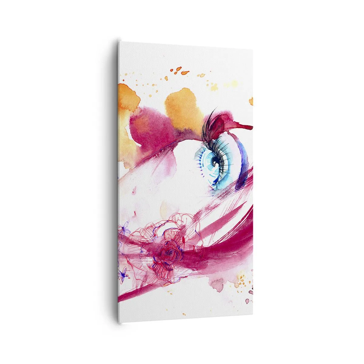 Lærredstryk - Billede på lærred - I nærheden af hinanden blomstrer verden - 65x120 cm