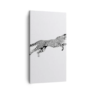 Lærredstryk - Billede på lærred - Den hurtigste på Jorden - 45x80 cm