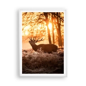 Plakat i hvid ramme - En jægerdrøm - 70x100 cm