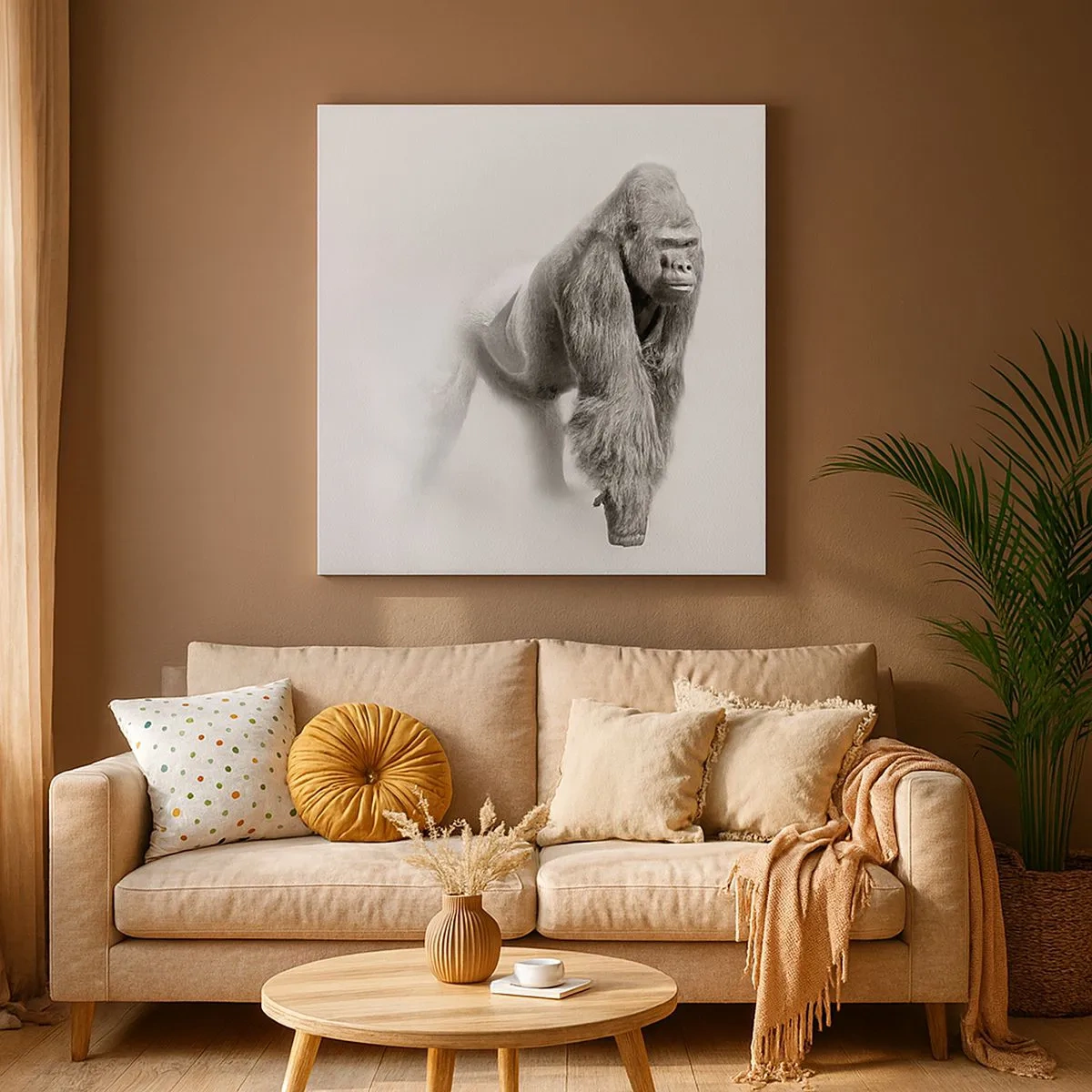 Lærredstryk - Billede på lærred - Selvsikker på sin styrke - 30x30 cm