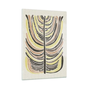 Billede på glas - Levende abstraktion - 50x70 cm