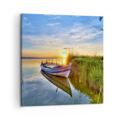 Lærredstryk - Billede på lærred - Bugt med opfyldte drømme - 50x50 cm