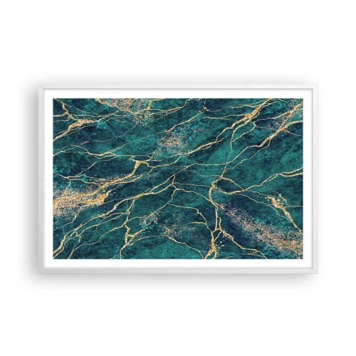 Plakat i hvid ramme - Guldåre - 91x61 cm