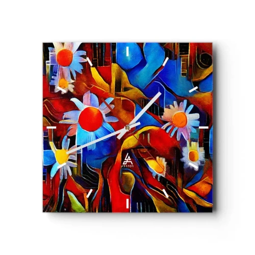Vægur, Uret - Livets farver - 40x40 cm