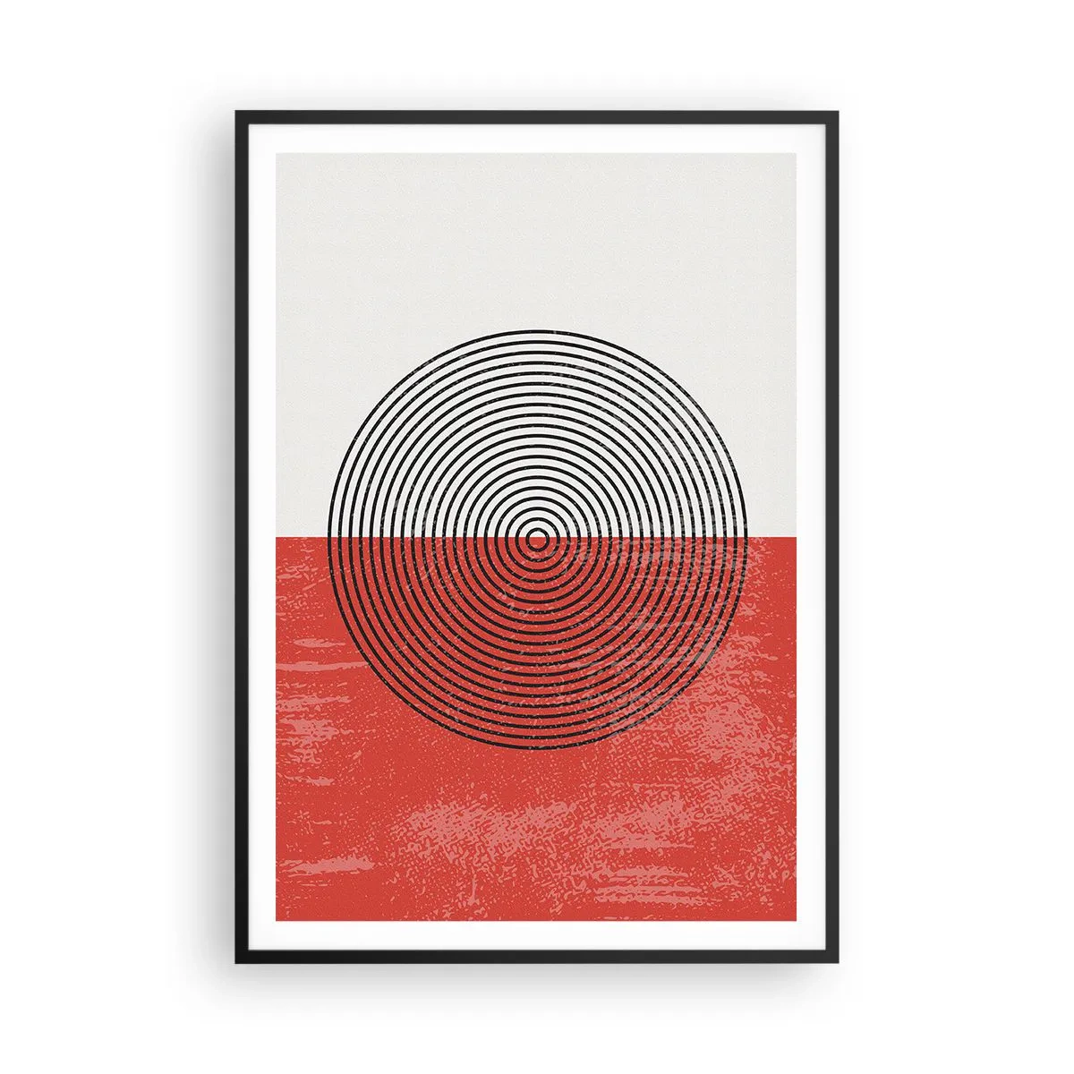 Plakat i sort ramme - Lige til sagen - 70x100 cm