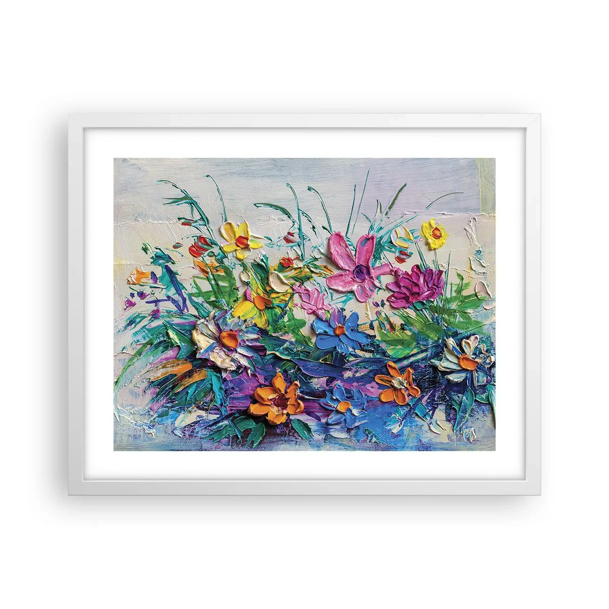 Plakat i hvid ramme - Overhovedet ikke et stilleben - 50x40 cm
