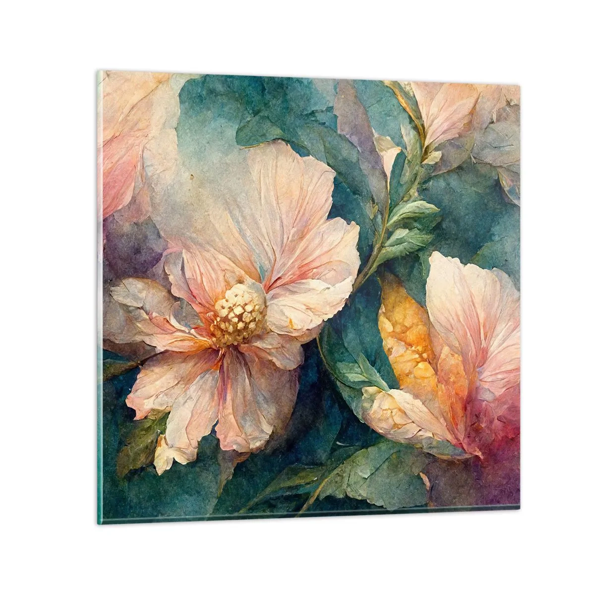 Billede på glas - Subtiliteten selv - 60x60 cm