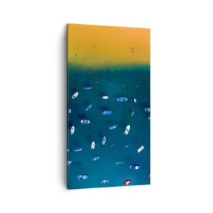 Lærredstryk - Billede på lærred - En ferieleg - 45x80 cm