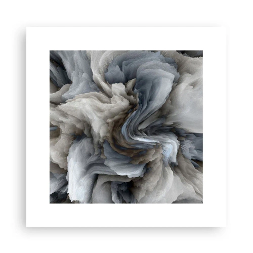 Plakat - Sten og blomst - 30x30 cm