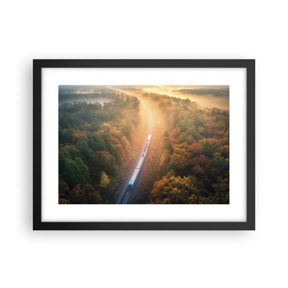 Plakat i sort ramme - Efterårsrejse - 40x30 cm