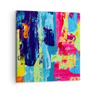 Lærredstryk - Billede på lærred - Livet er smukt! - 60x60 cm
