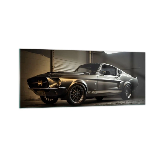 Billede på glas - Tilbage til fortiden - 100x40 cm