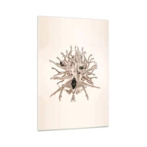 Billede på glas - Blomstrende i dans - 70x100 cm