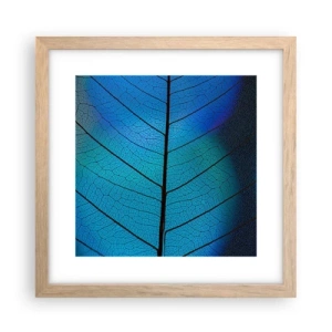 Plakat i ramme af lyst egetræ - Indviklet konstruktion - 30x30 cm