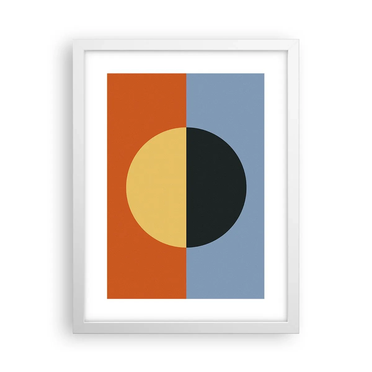 Plakat i hvid ramme - En sammensætning af varme og kølighed - 30x40 cm