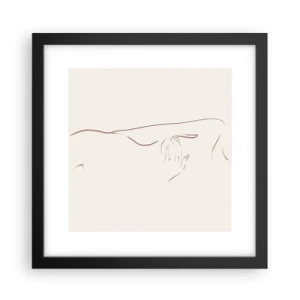 Plakat i sort ramme - Begærets form - 30x30 cm