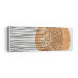 Lærredstryk - Billede på lærred - En solrig komposition - 90x30 cm