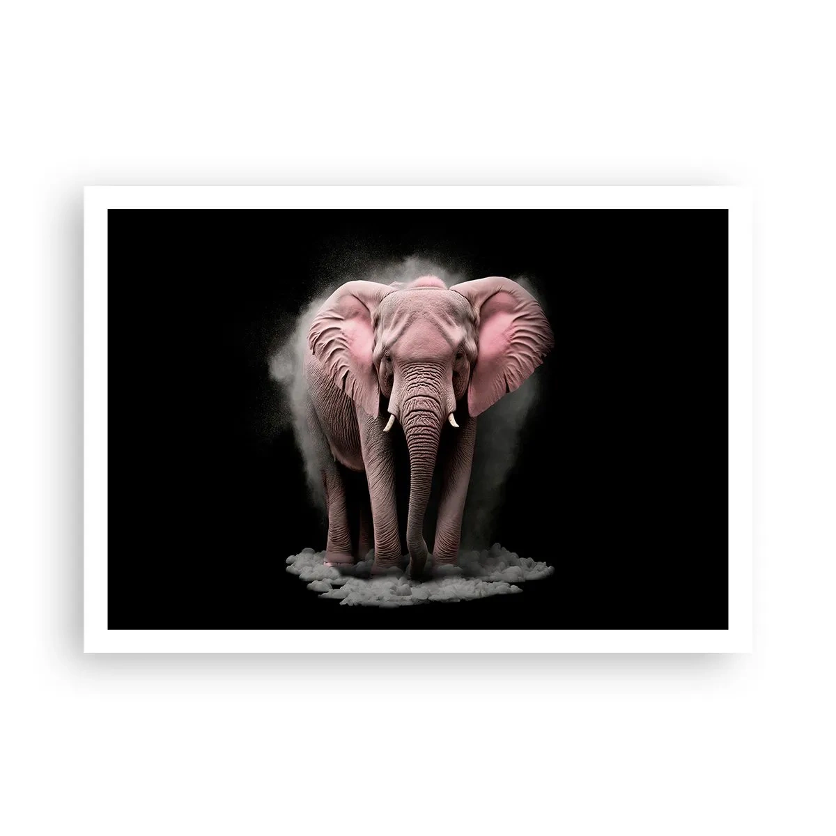 Plakat - Tænk ikke på en lyserød elefant! - 100x70 cm