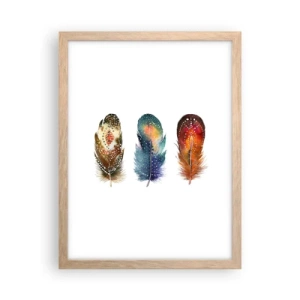 Plakat i ramme af lyst egetræ - Ritualer, ordinancer, mysterier - 30x40 cm