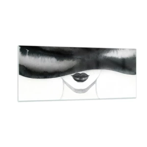 Billede på glas - Et sensuelt mysterium - 100x40 cm