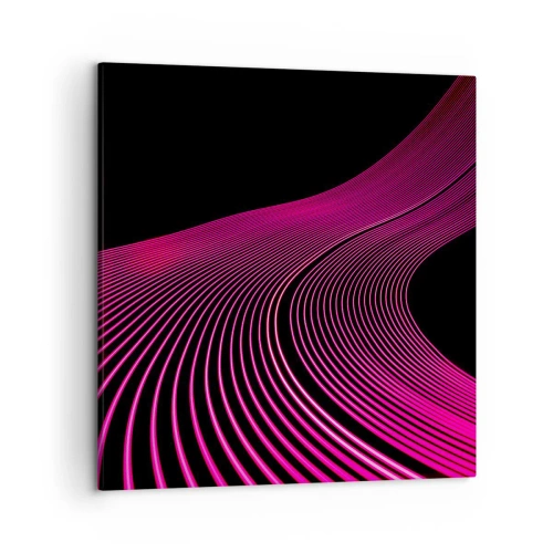 Lærredstryk - Billede på lærred - En allé af lys - 50x50 cm