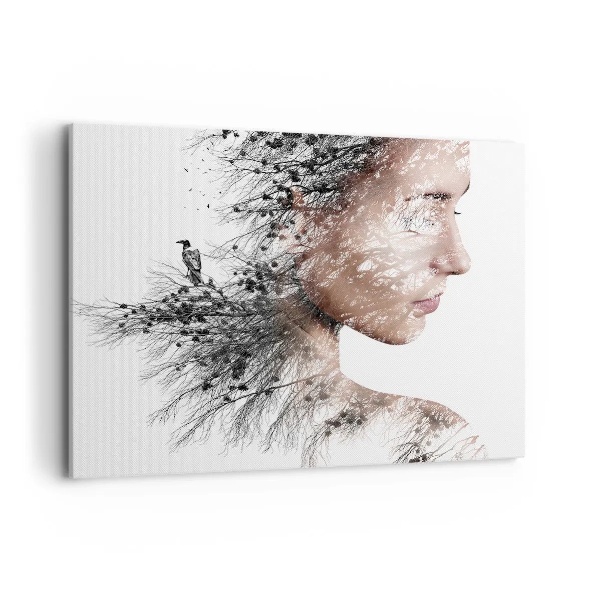 Lærredstryk - Billede på lærred - Skovens ånd - 120x80 cm
