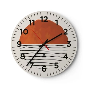 Vægur, Uret - I en japansk atmosfære - 30x30 cm