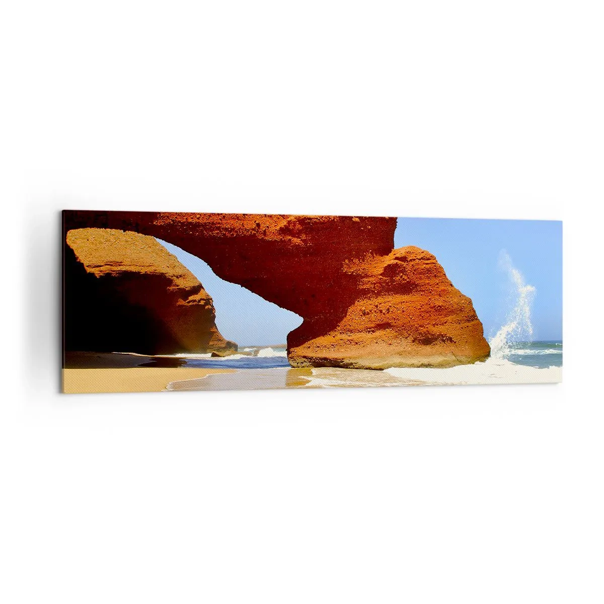 Lærredstryk - Billede på lærred - Vand og vind i tusindvis af år - 160x50 cm