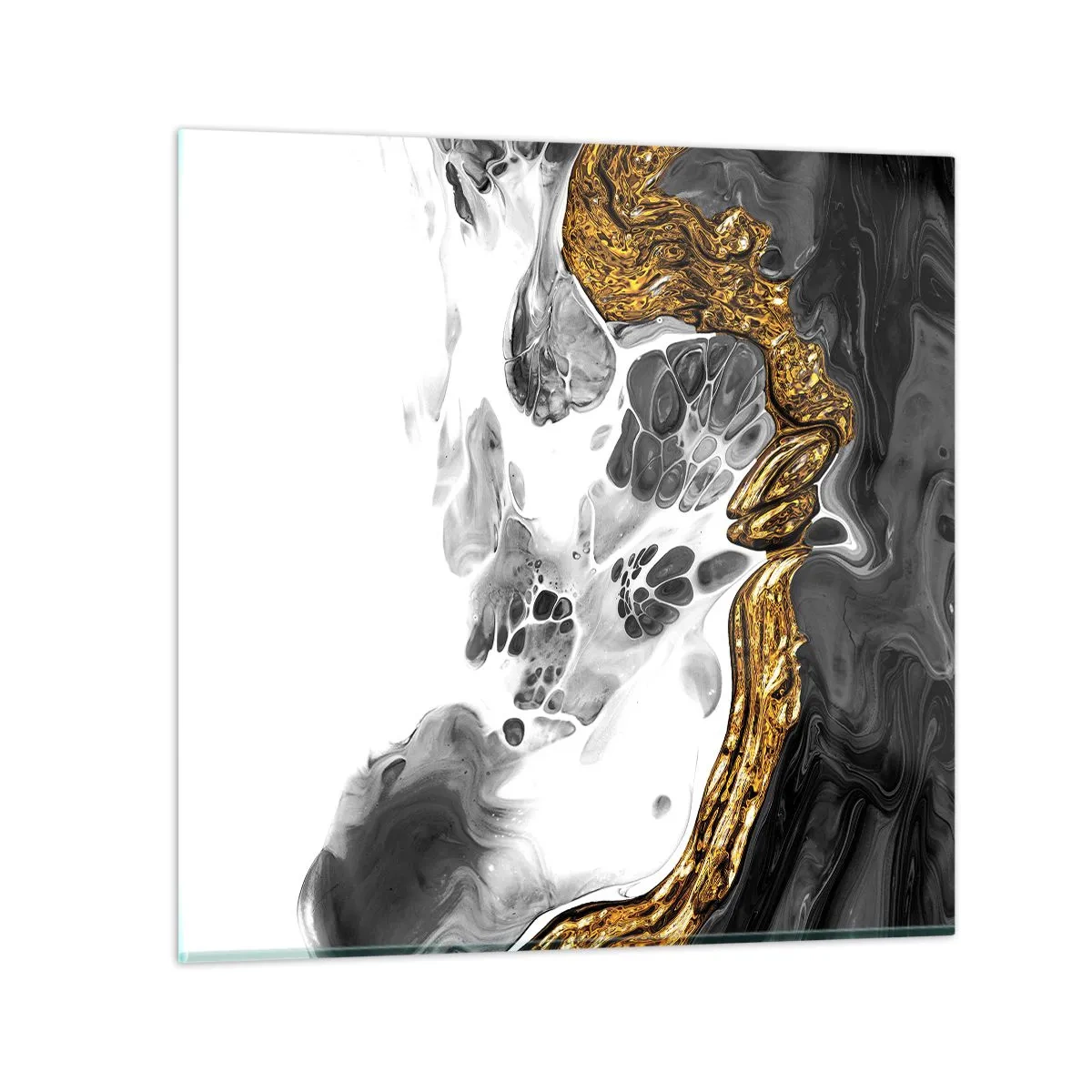 Billede på glas - Organisk sammensætning - 40x40 cm