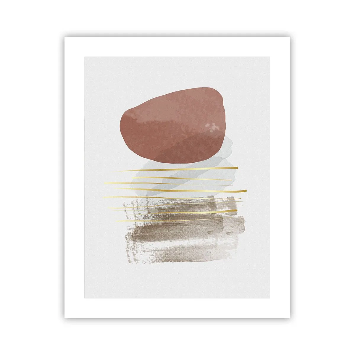 Plakat - Abstrakt kolonnade - 40x50 cm