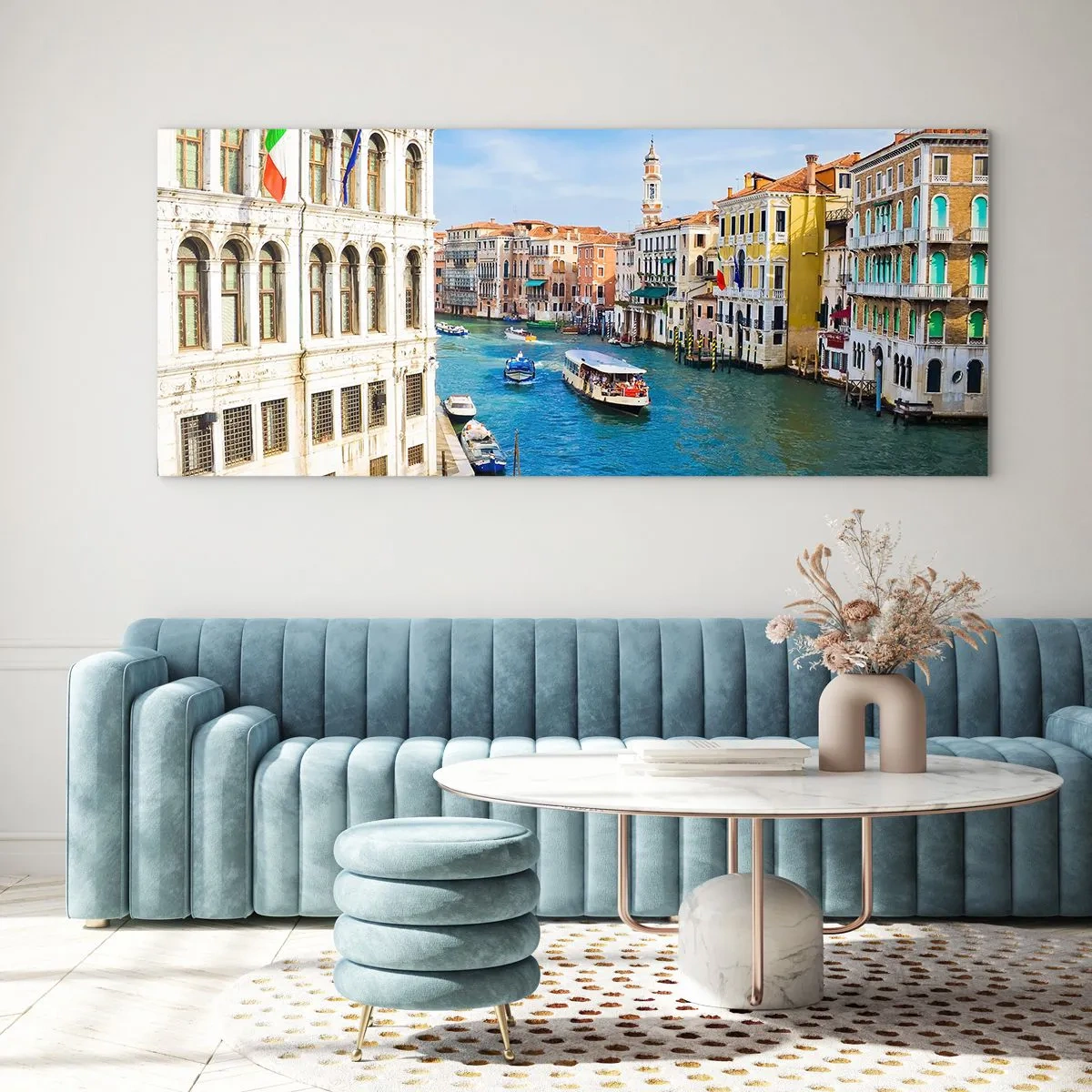 Billede på glas - Den eneste trafik i verden - 90x30 cm