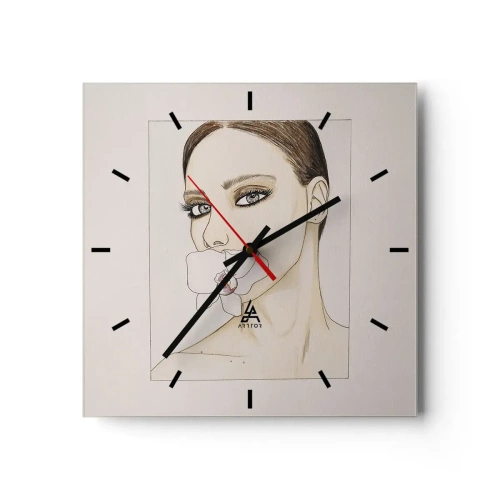 Vægur, Uret - Et symbol på elegance og skønhed - 40x40 cm