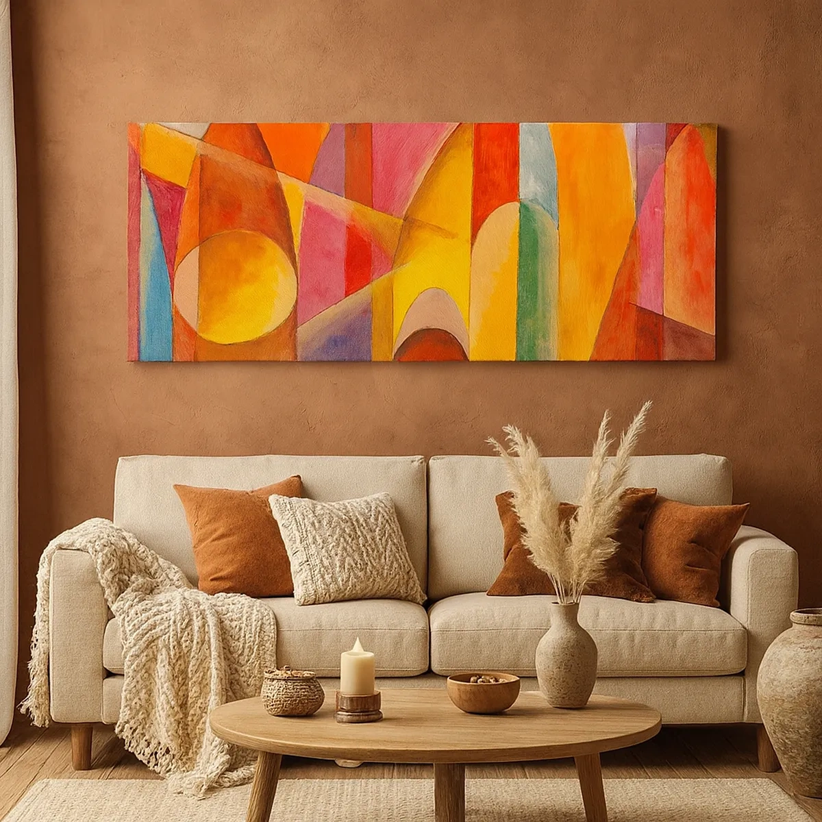 Lærredstryk - Billede på lærred - Solens katedral - 30x30 cm