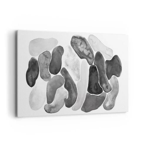 Lærredstryk - Billede på lærred - Stenet abstraktion - 120x80 cm