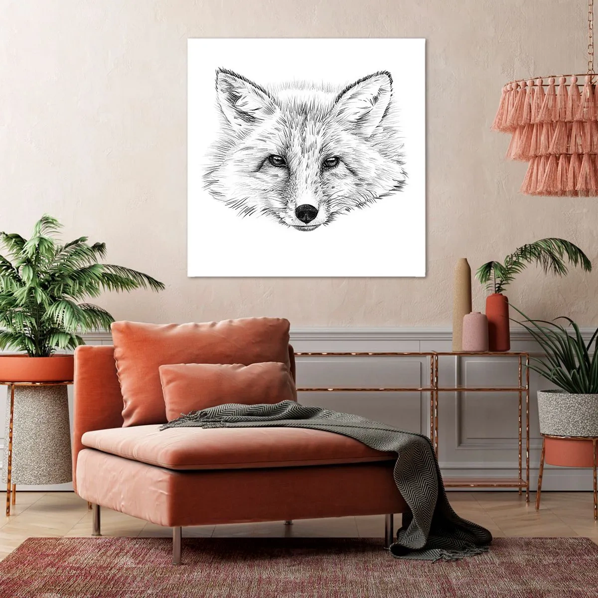 Lærredstryk - Billede på lærred - Kan disse øjne lyve? - 70x70 cm