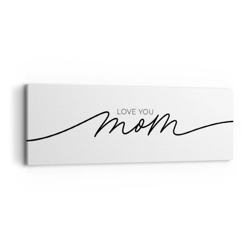 Lærredstryk - Billede på lærred - Stor følelse - 90x30 cm