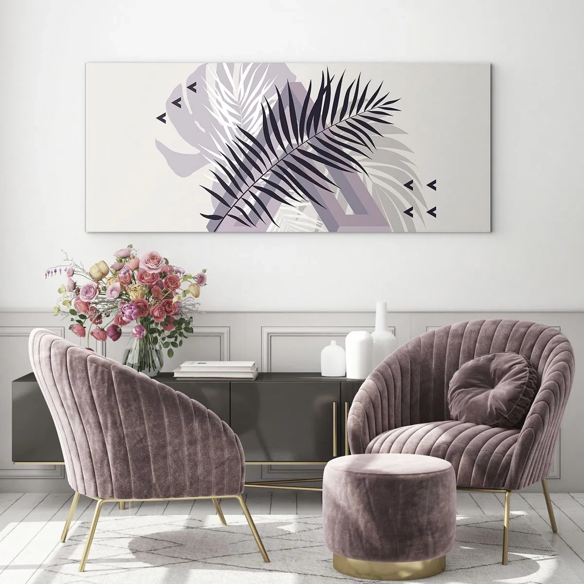 Billede på glas - Skygge af en skygge - 160x50 cm