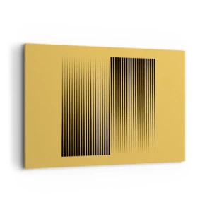 Lærredstryk - Billede på lærred - Modsætningernes kvadrat - 120x80 cm