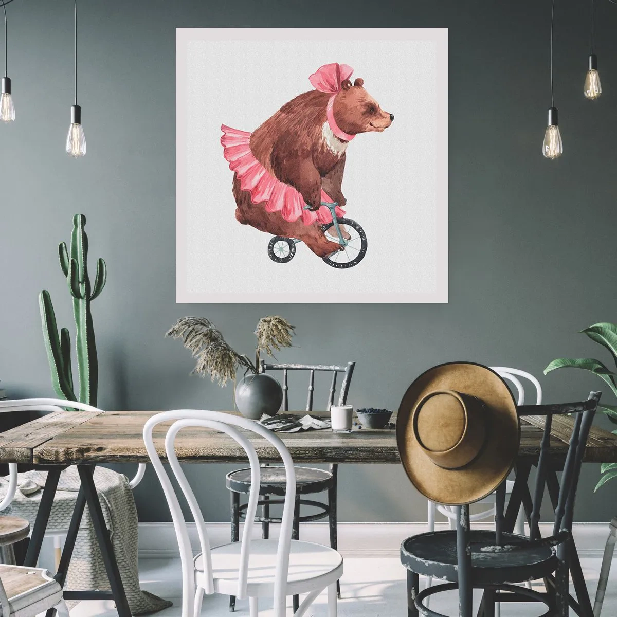 Plakat - Sikke et cirkus! - 60x60 cm