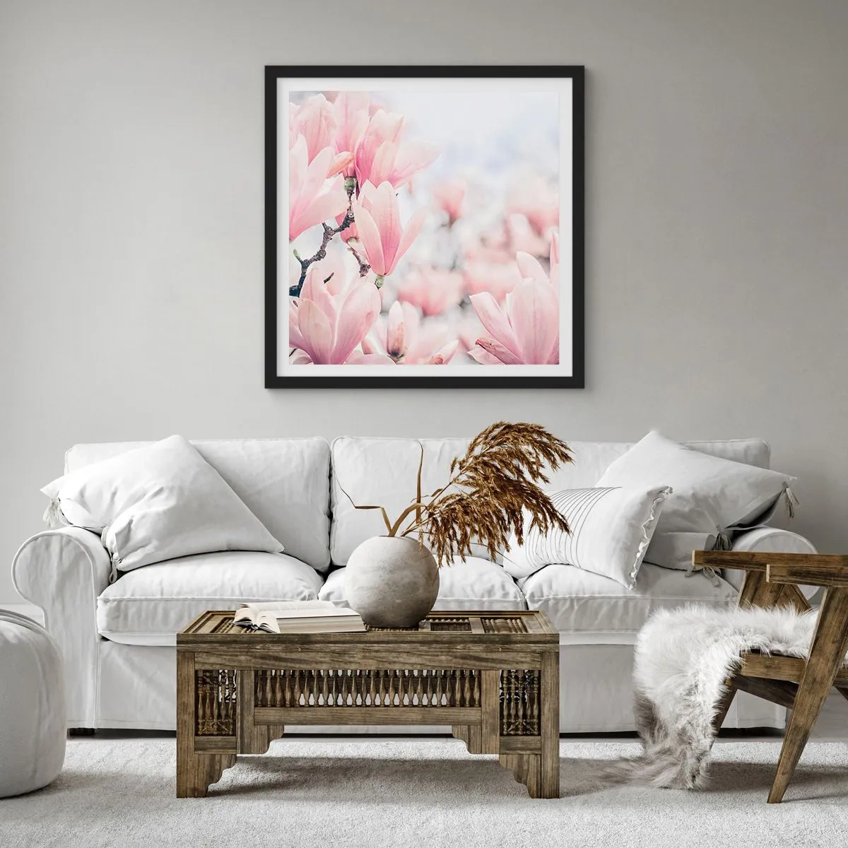 Plakat i sort ramme - Idealet om subtilitet - 30x30 cm