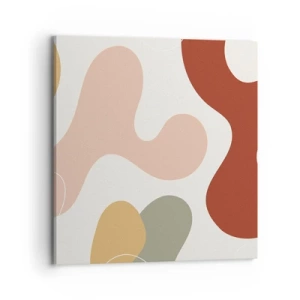 Lærredstryk - Billede på lærred - Es eller flores? - 70x70 cm