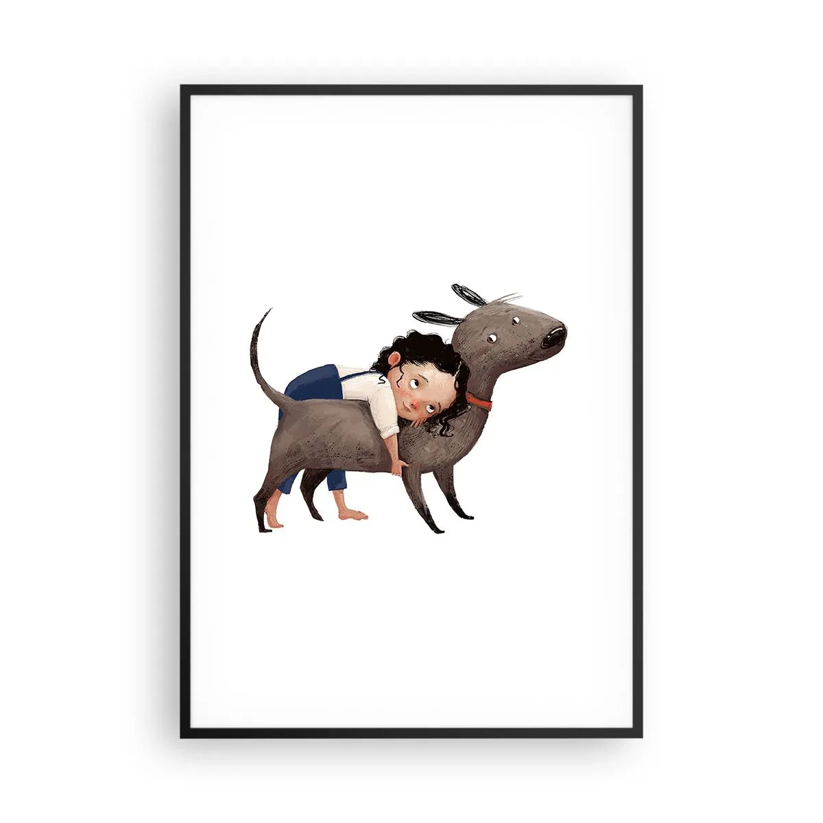 Plakat i sort ramme - Bedste venner - 70x100 cm