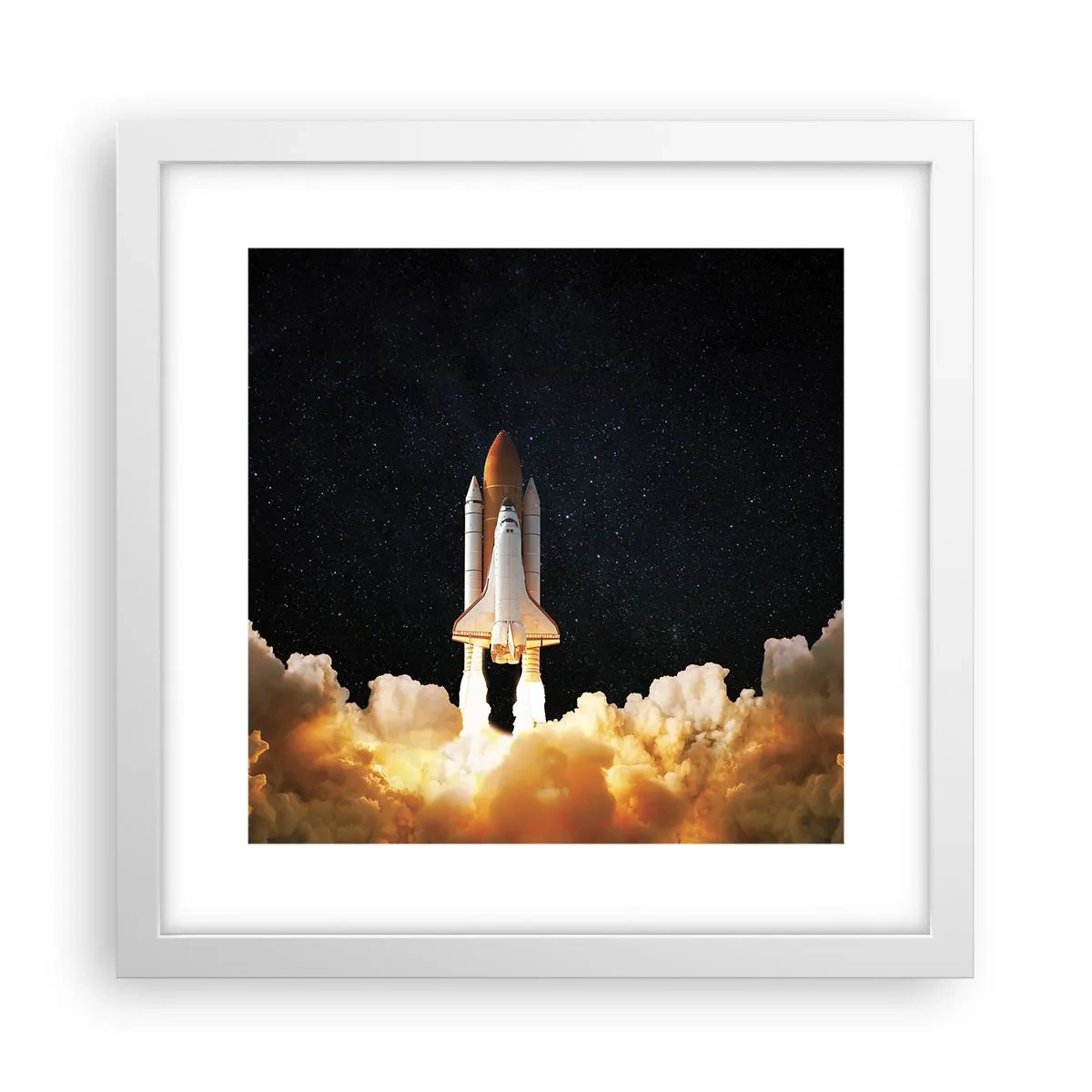 Plakat i hvid ramme - Ad astra! - 30x30 cm