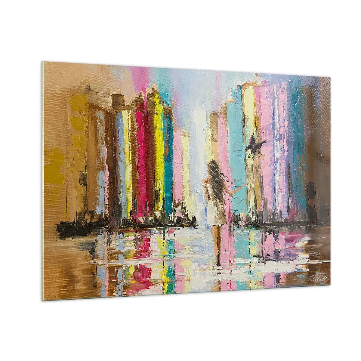 Billede på glas - Følg mig - 100x70 cm